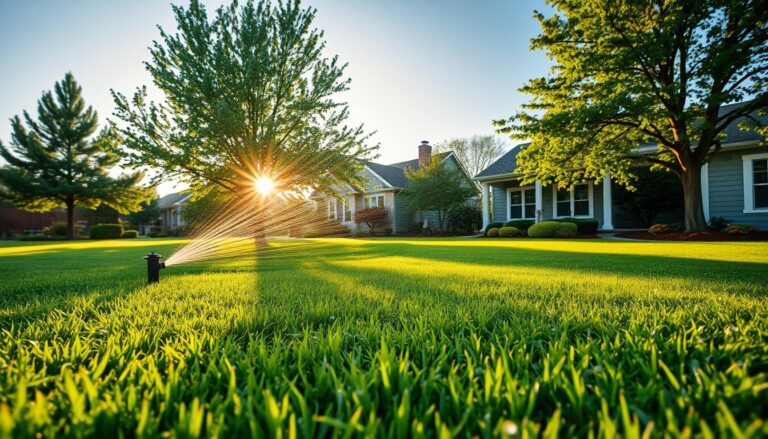 best time to water lawn evaporation